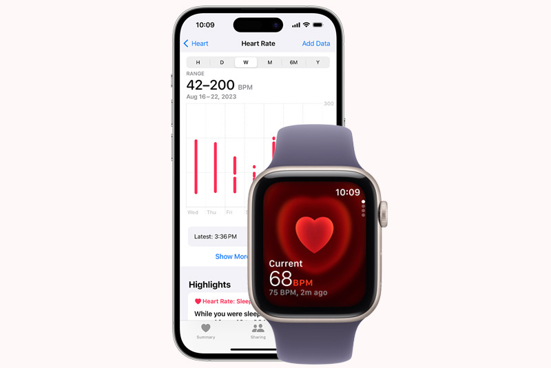 Apple Watch SE3 - Srdce